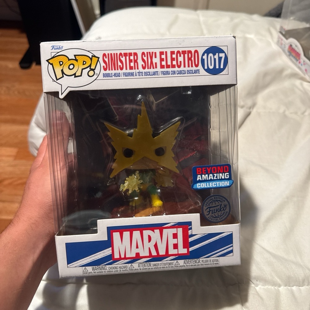 Funko Pop Marvel Electro Figure - Yellow and Green
